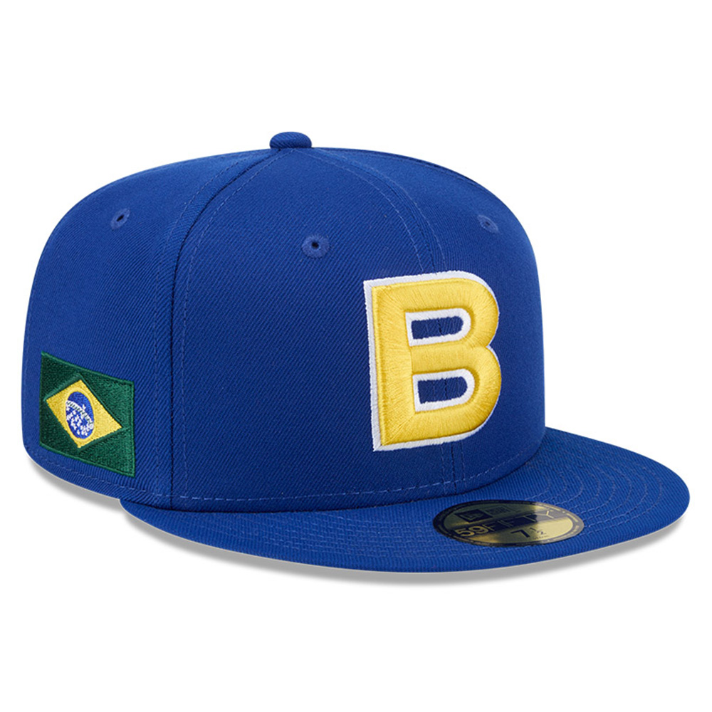 Team Brazil Royal Blue 2026 World Baseball Classic WBC New Era 59FIFTY Fitted Hat