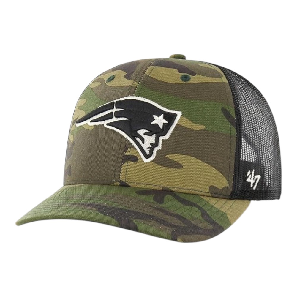 New England Patriots Camo '47 Trucker Snapback Hat