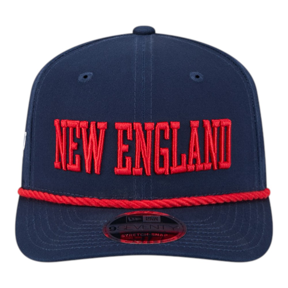 New England Patriots Navy Wordmark with Rope New Era 9SEVENTY Snapback Hat