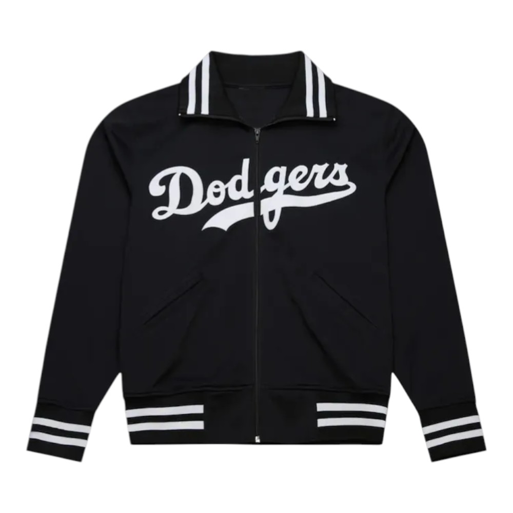 Los Angeles Dodgers Black Batting Practice Full-Zip Mitchell