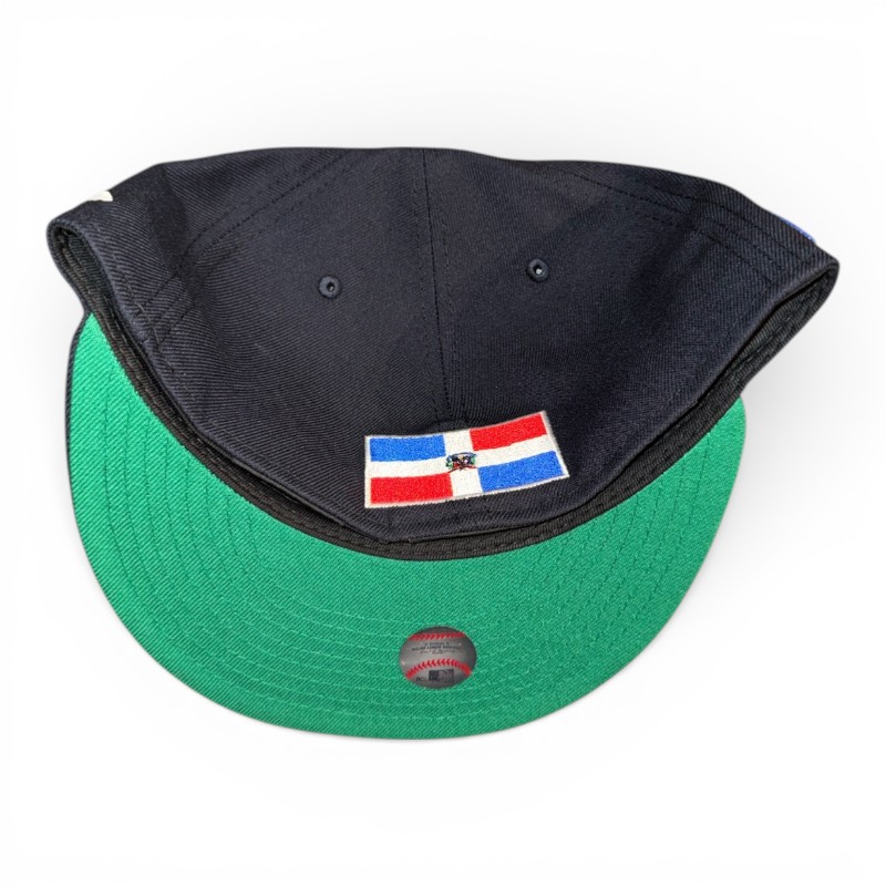 New York Yankees Navy Washington Heights Patch DR Batty Kelly Green UV Era 59FIFTY Fitted Hat