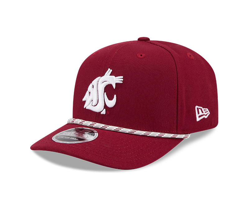 Washington State Cougars Crimson Multi Rope NCAA New Era 9SEVENTY Stretch Snapback Hat