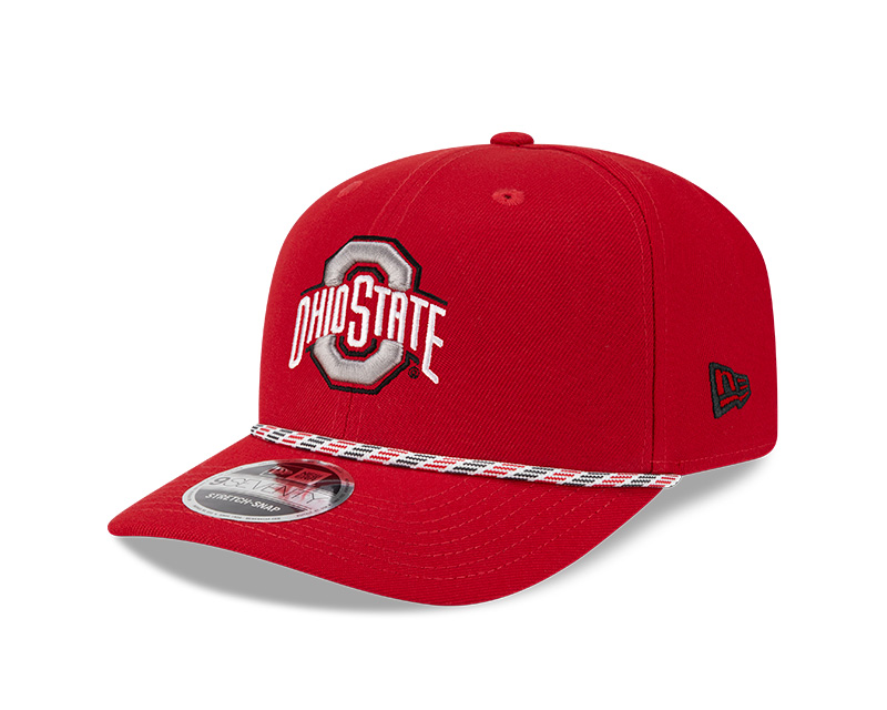 Ohio State Buckeyes Red Multi Rope NCAA New Era 9SEVENTY Stretch Snapback Hat