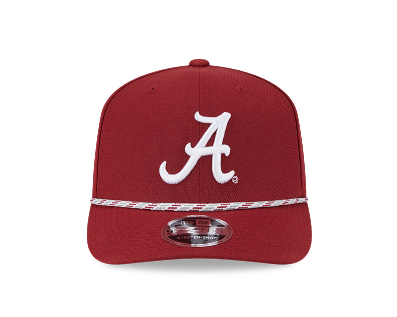 Alabama Crimson Tide Crimson Multi Rope NCAA New Era 9SEVENTY Stretch Snapback Hat
