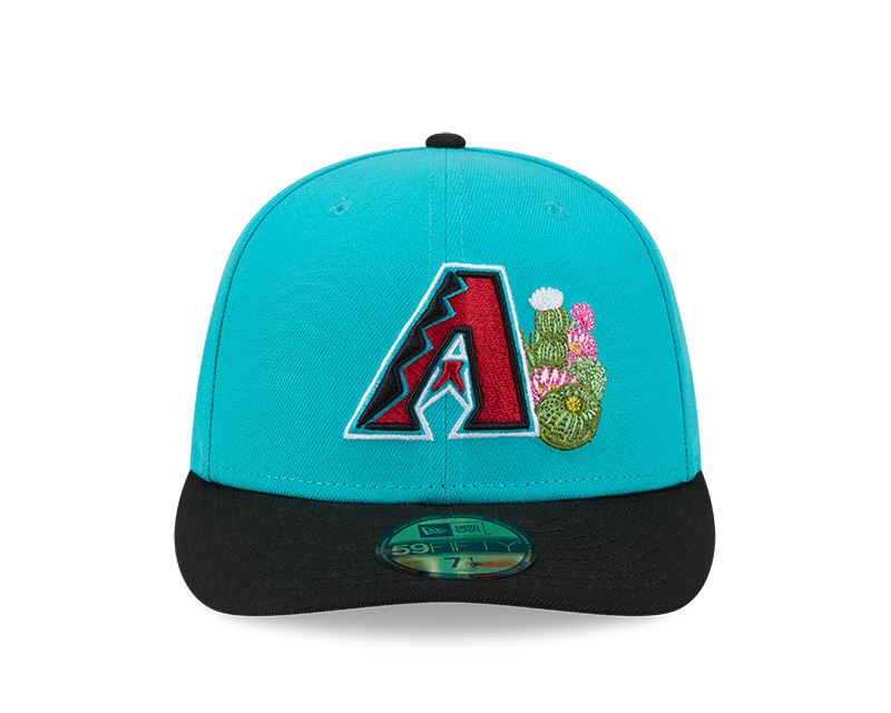 Arizona Diamondbacks Aqua and Black 2026 Spring Training Patch New Era 59FIFTY Fitted Hat