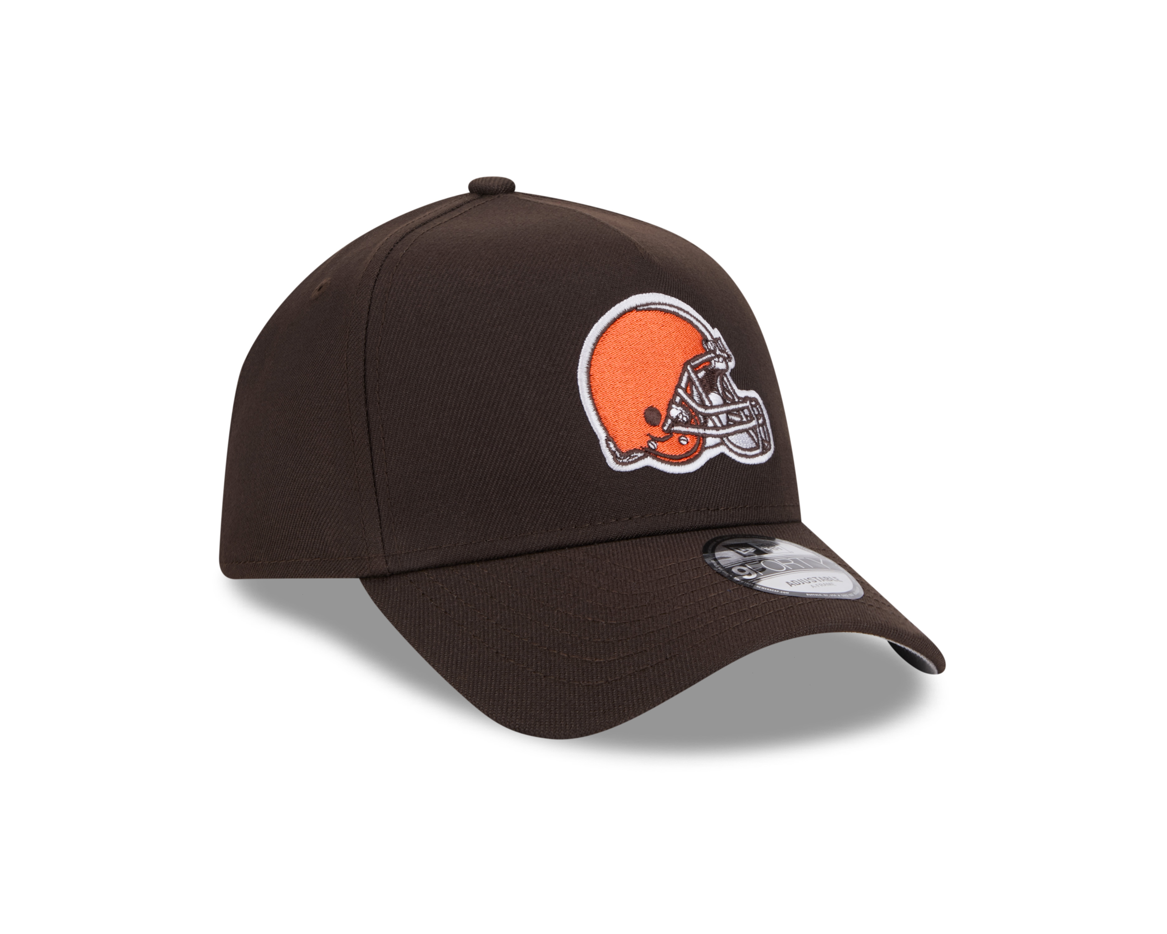 Cleveland Browns Brown Basic New Era A-Frame 9FORTY Snapback Hat