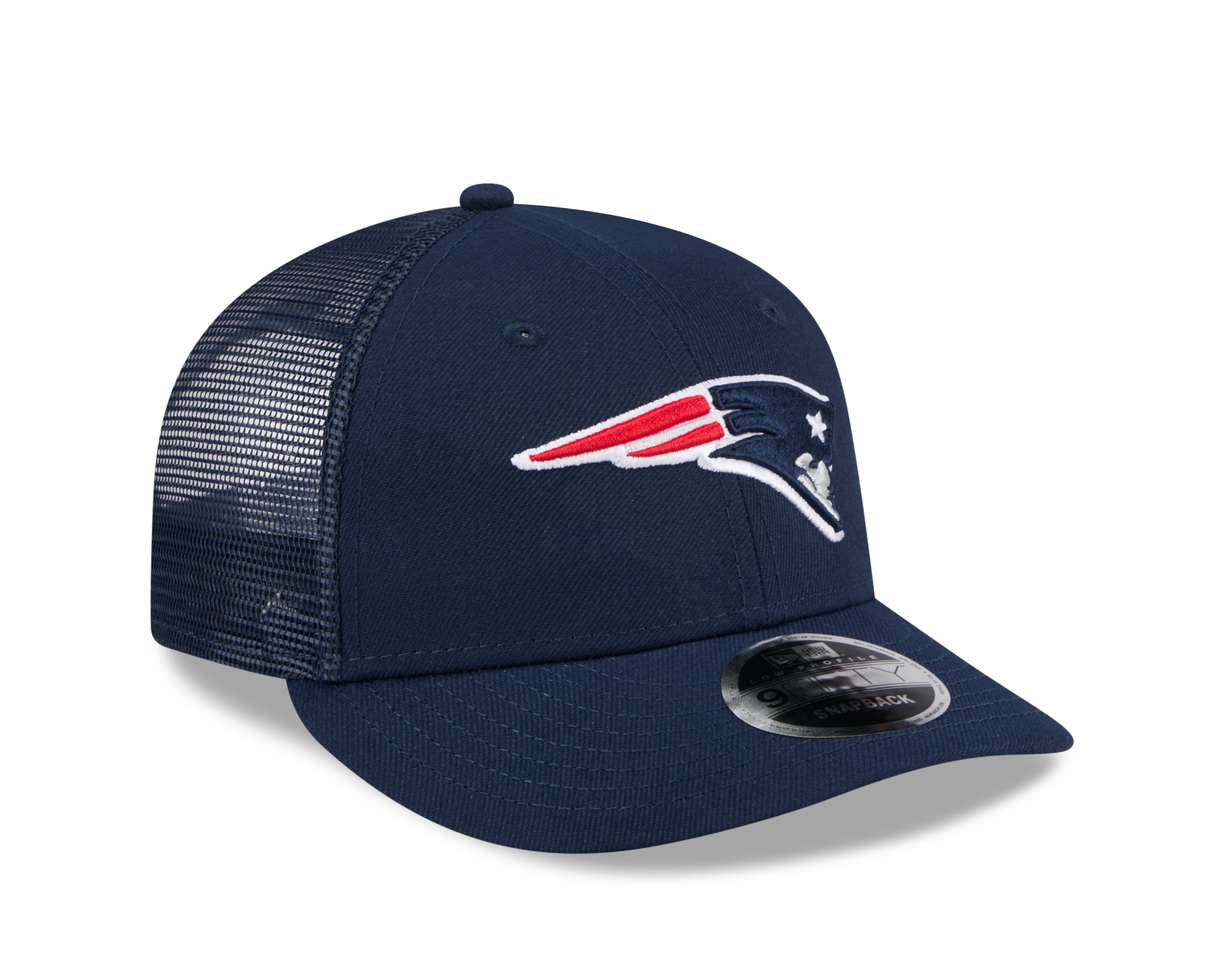 New England Patriots Navy Low Profile New Era 9FIFTY Snapback Hat