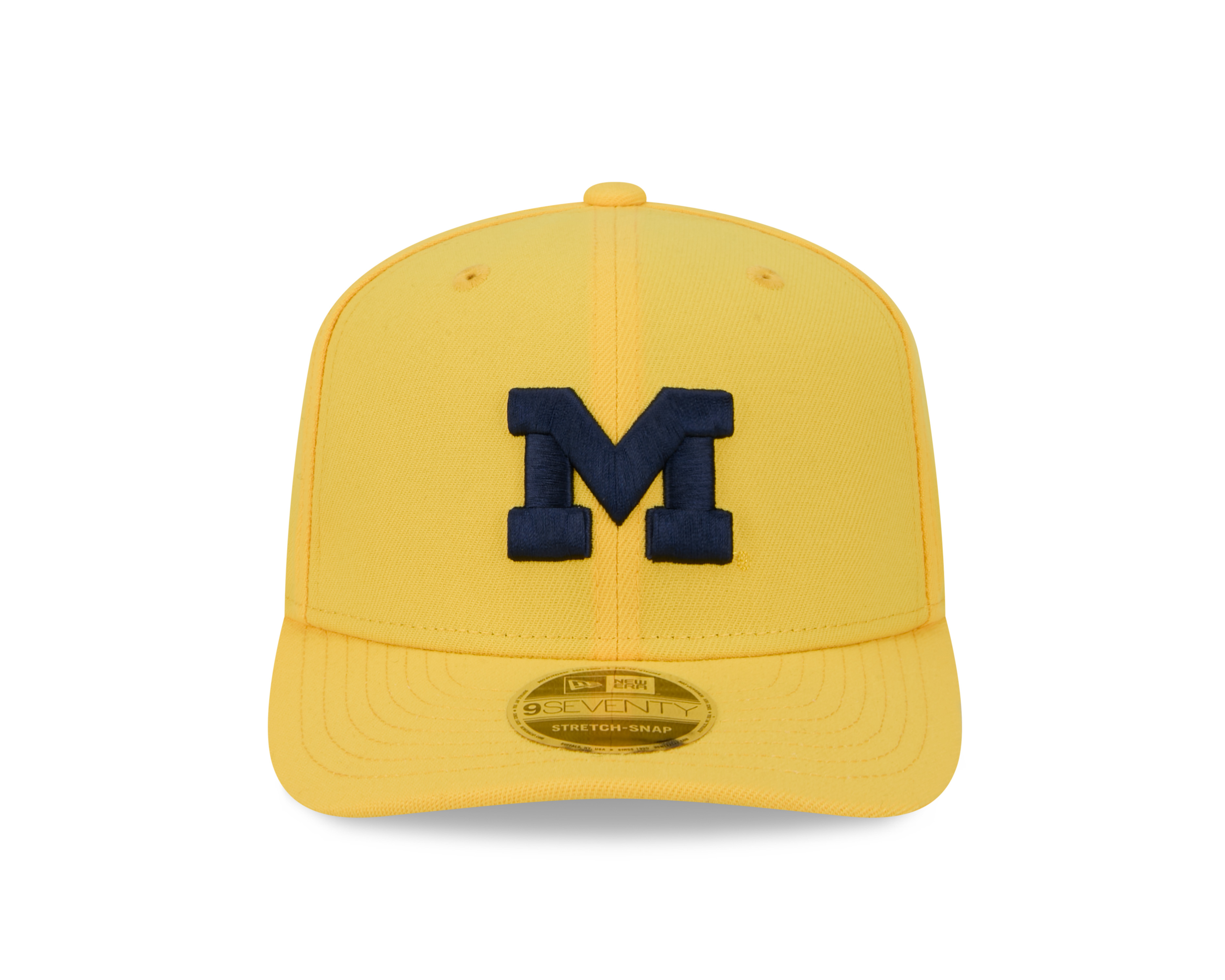 Michigan Wolverines Yellow NCAA New Era 9SEVENTY Stretch Snapback Hat
