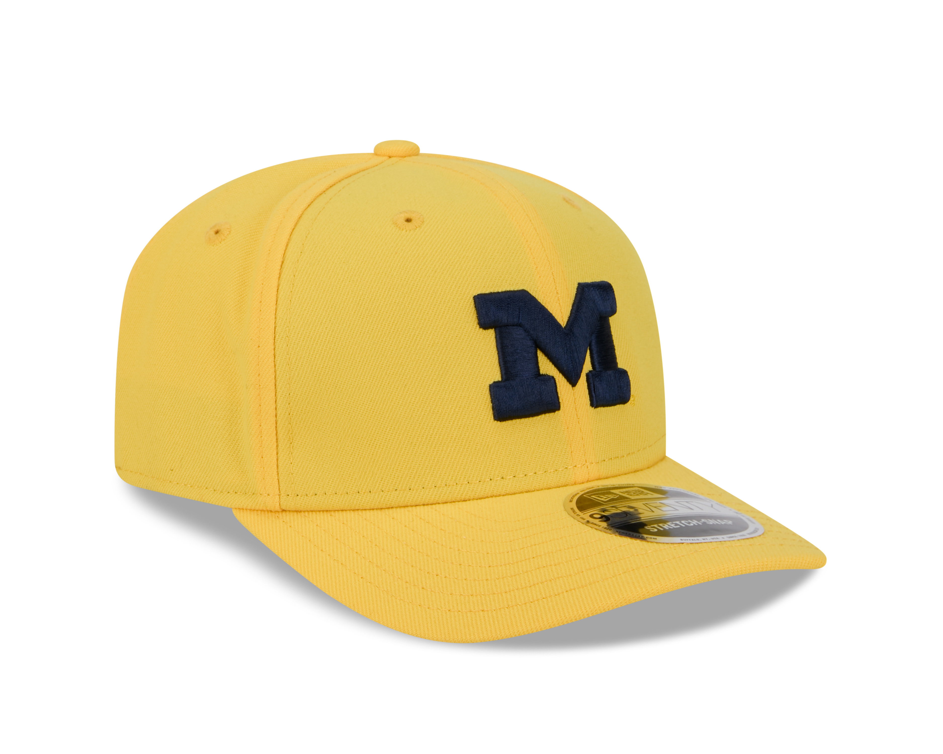 Michigan Wolverines Yellow NCAA New Era 9SEVENTY Stretch Snapback Hat