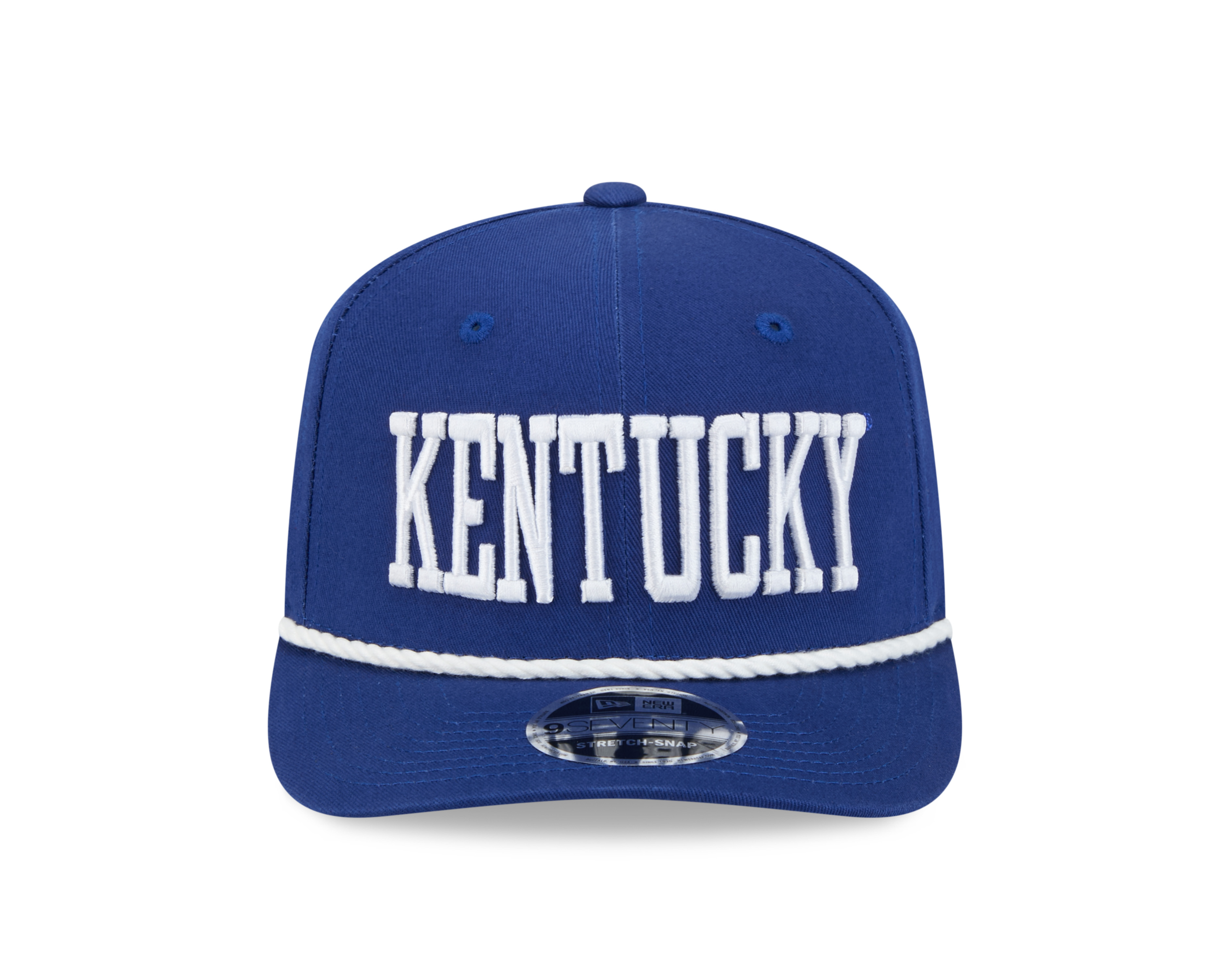 Kentucky Wildcats Royal Blue Wordmark Roper NCAA New Era 9SEVENTY Stretch Snapback Hat