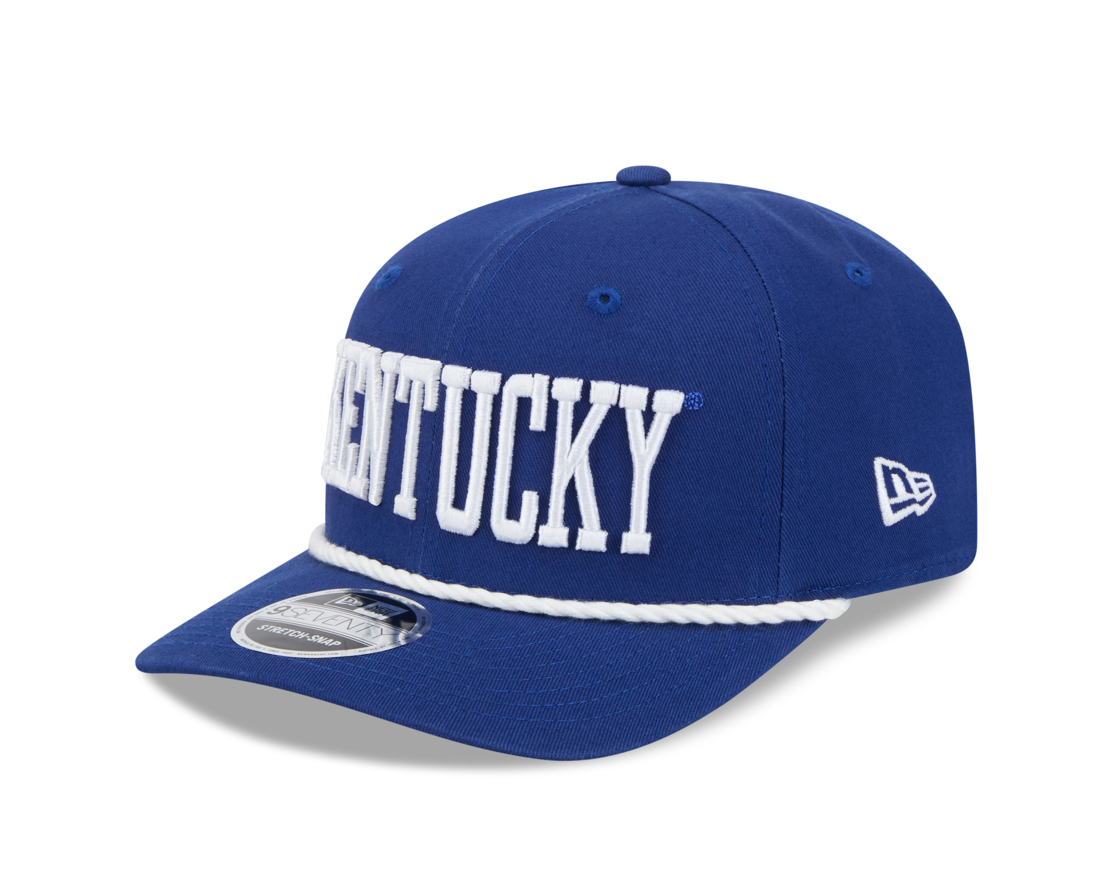 Kentucky Wildcats Royal Blue Wordmark Roper NCAA New Era 9SEVENTY Stretch Snapback Hat