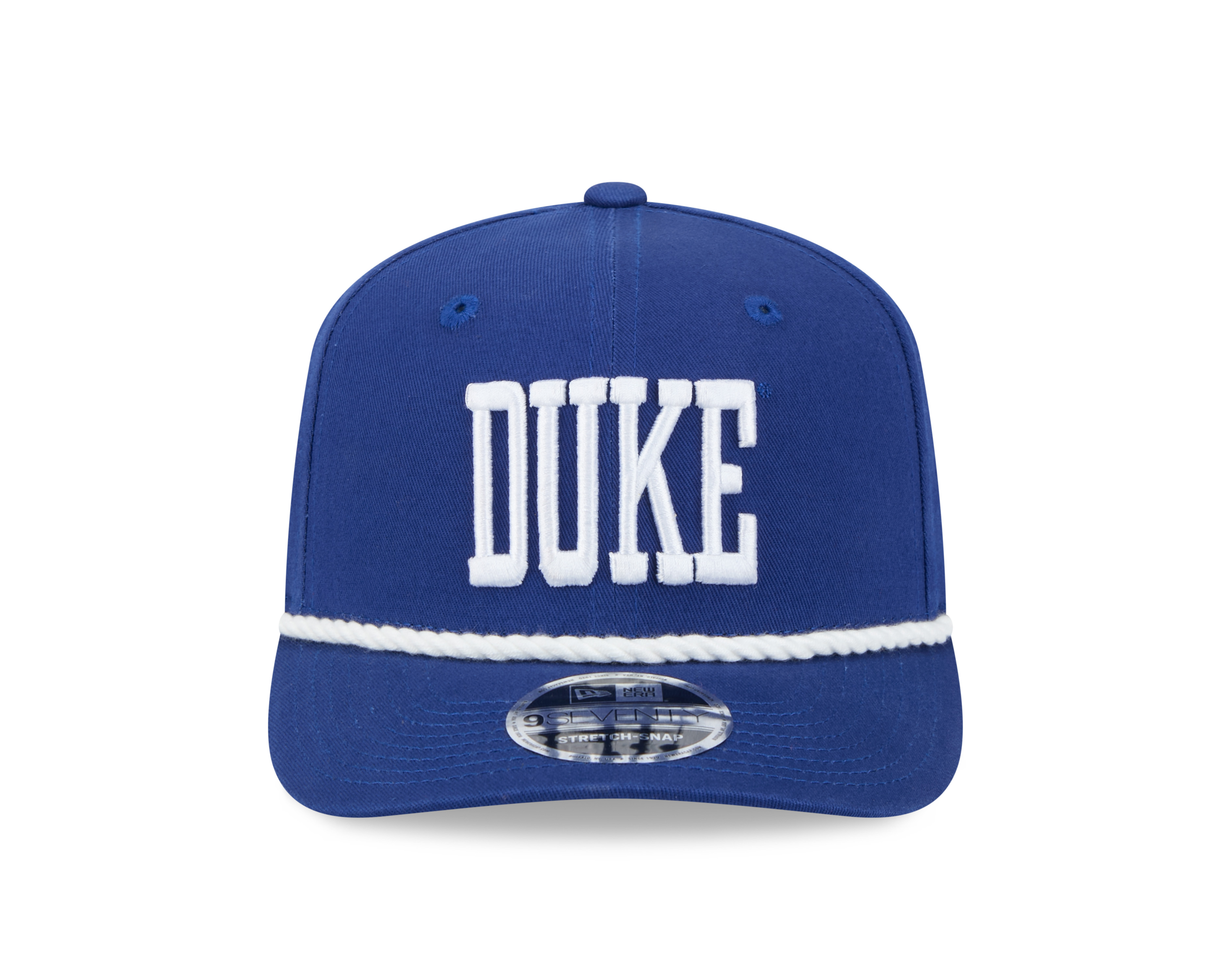 Duke Blue Devils Royal Blue Wordmark Roper NCAA New Era 9SEVENTY Stretch Snapback Hat