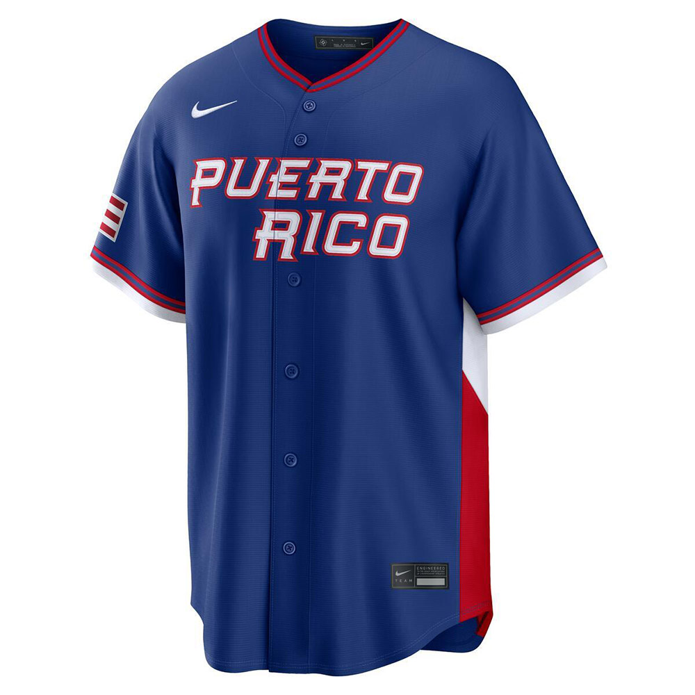 Puerto Rico Royal Blue Blank 2026 World Baseball Classic WBC Nike Jersey