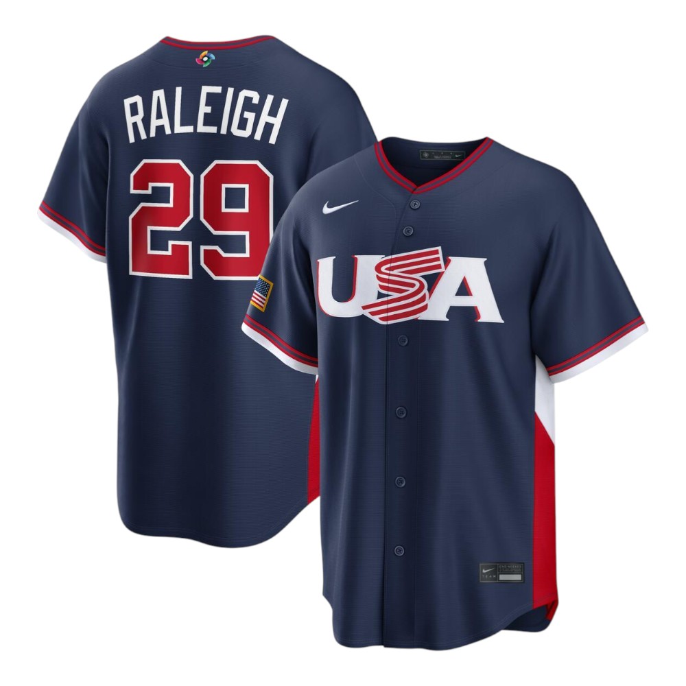 Team USA Cal Raleigh Navy 2026 World Baseball Classic WBC Nike
