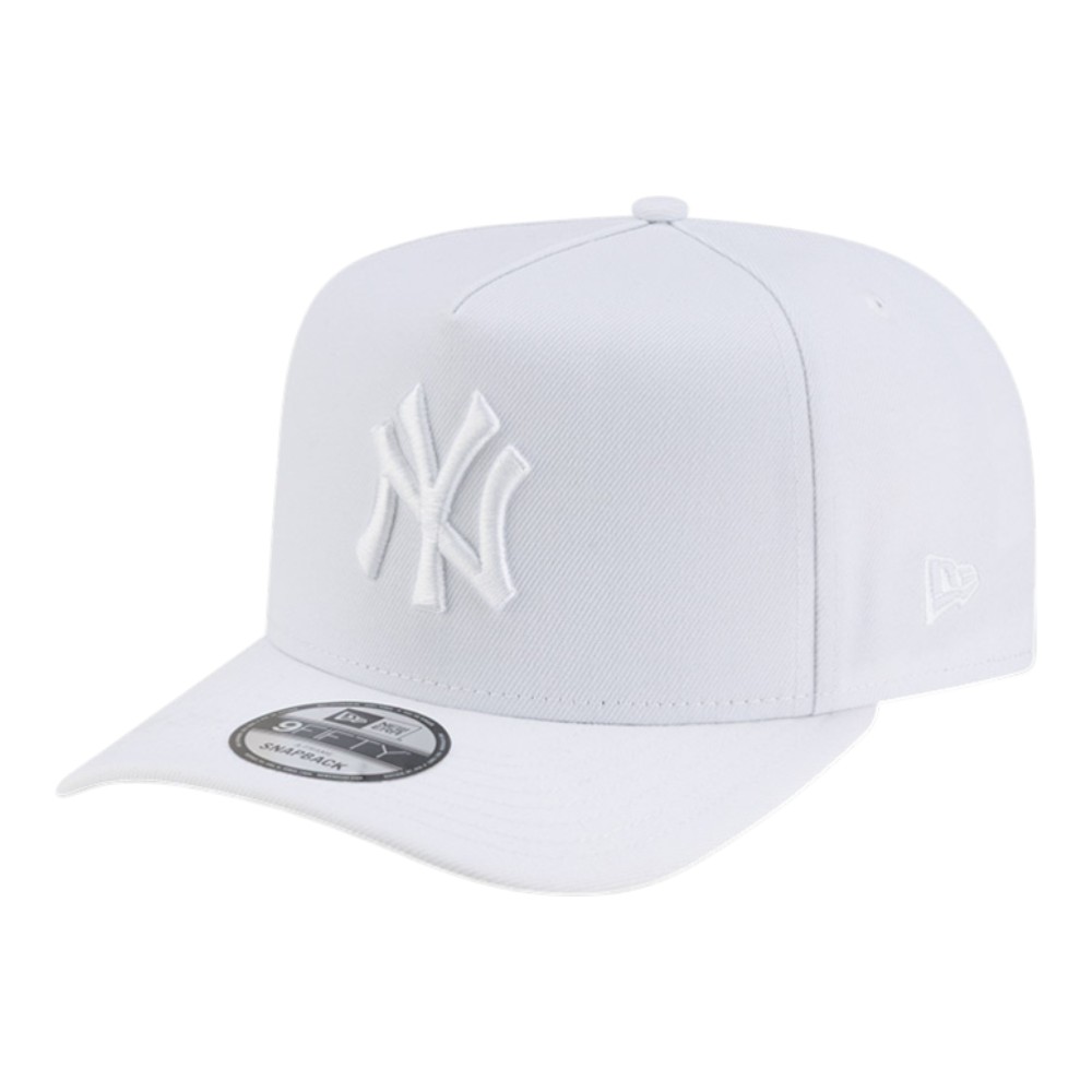 New York Yankees All White Basic New Era 9FIFTY A-Frame Snapback Hat