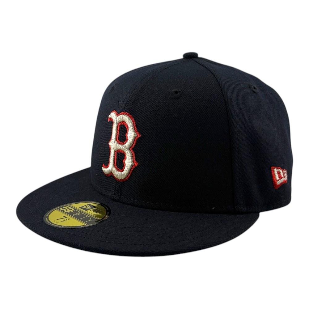 Boston Red Sox Navy with Metallic Stitching 2013 World Series Champions Patch Gray UV New Era 59FIFTY Fitted Hat