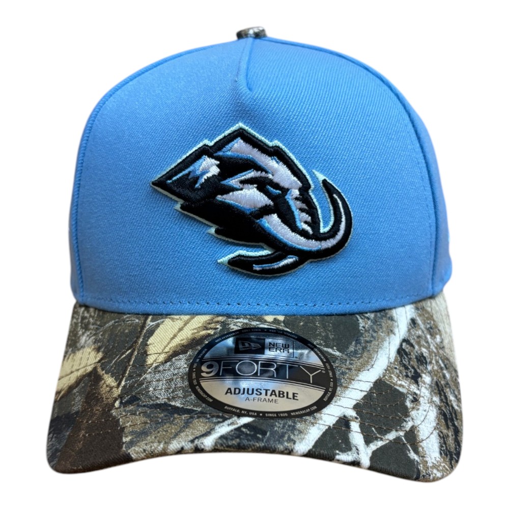 Utah Mammoth Mountain Blue and Realtree Camo Inaugural Season Patch New Era 9FORTY A-Frame Snapback Hat