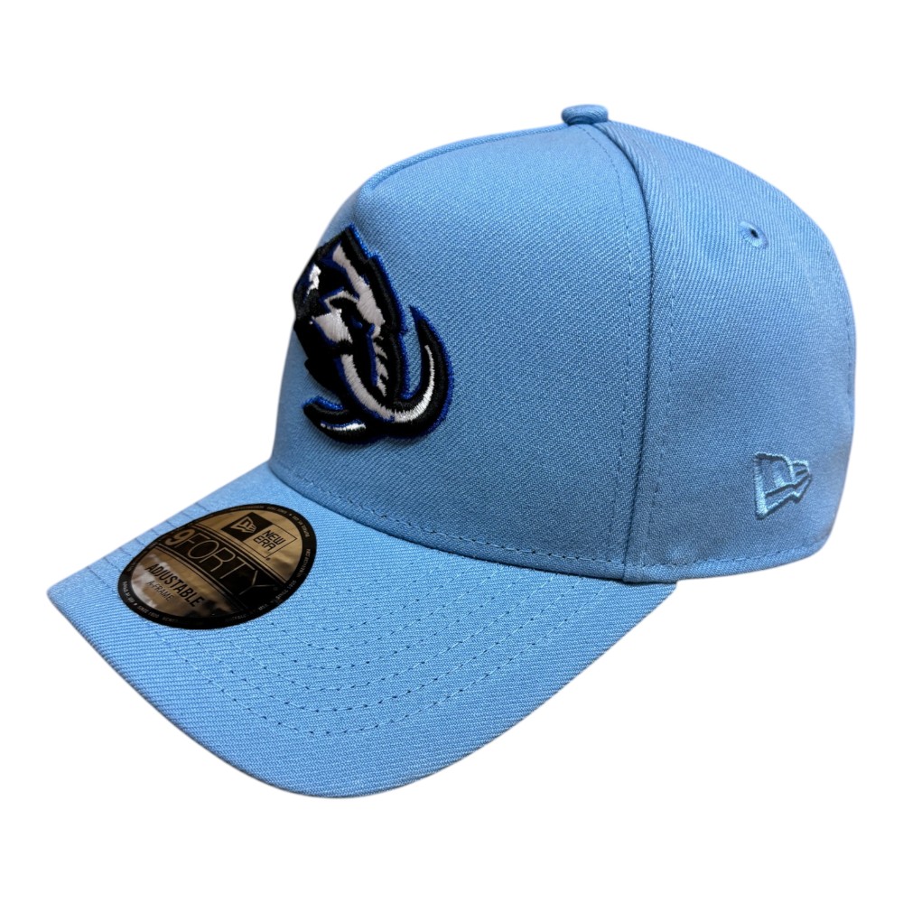 Utah Mammoth Mountain Blue Inaugural Season Patch New Era 9FORTY A-Frame Snapback Hat