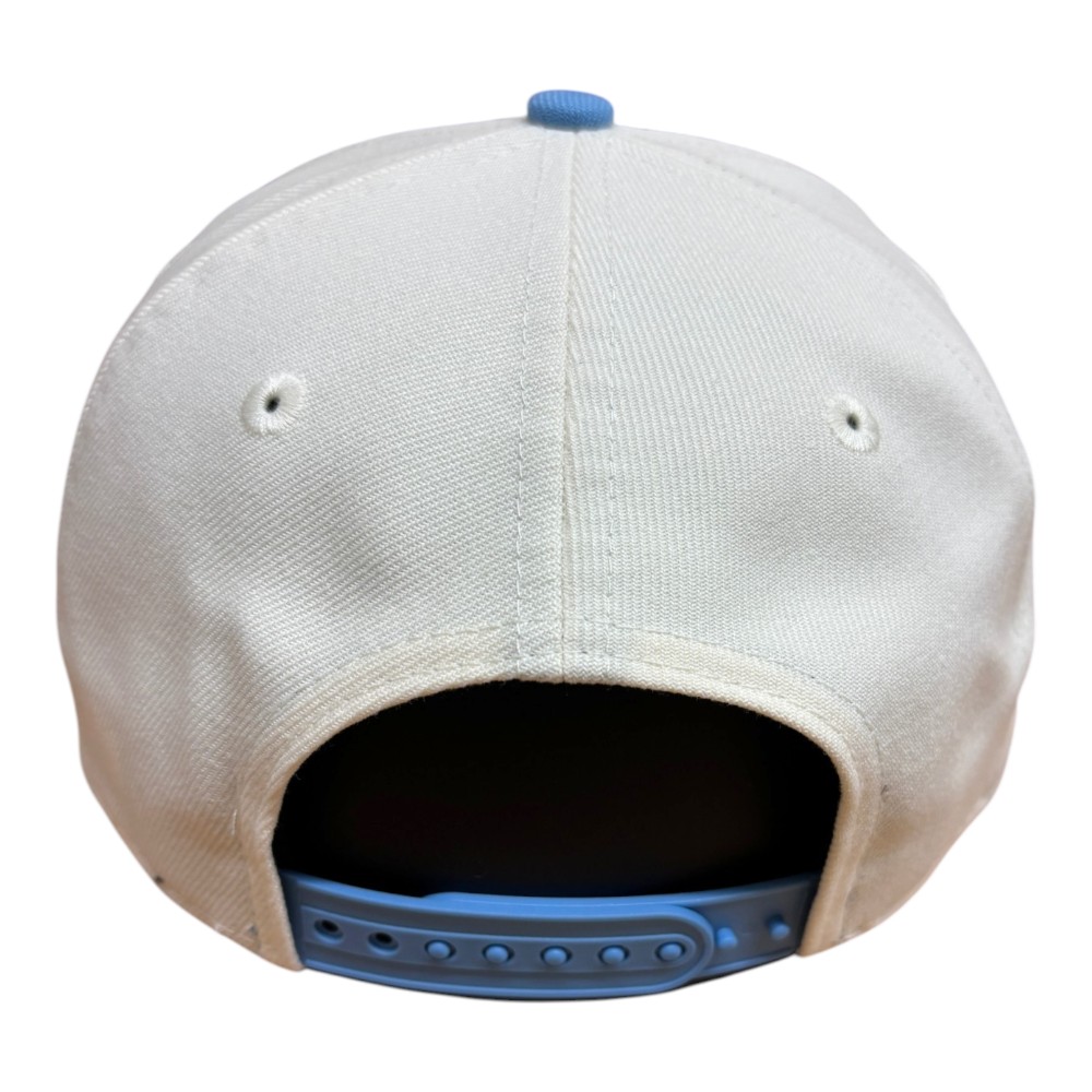 Utah Mammoth Chrome and Mountain Blue Inaugural Season Patch New Era 9FORTY A-Frame Snapback Hat