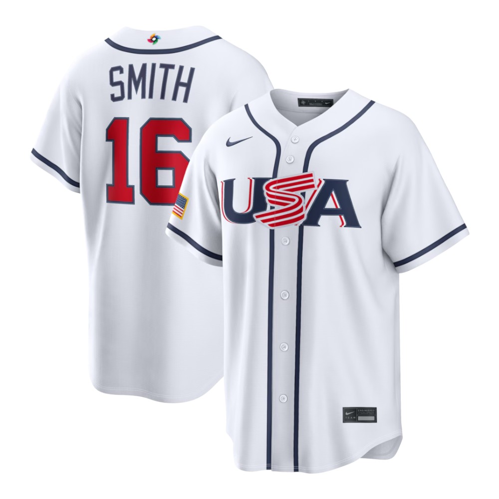 Team USA Will Smith White 2026 World Baseball Classic WBC Nike