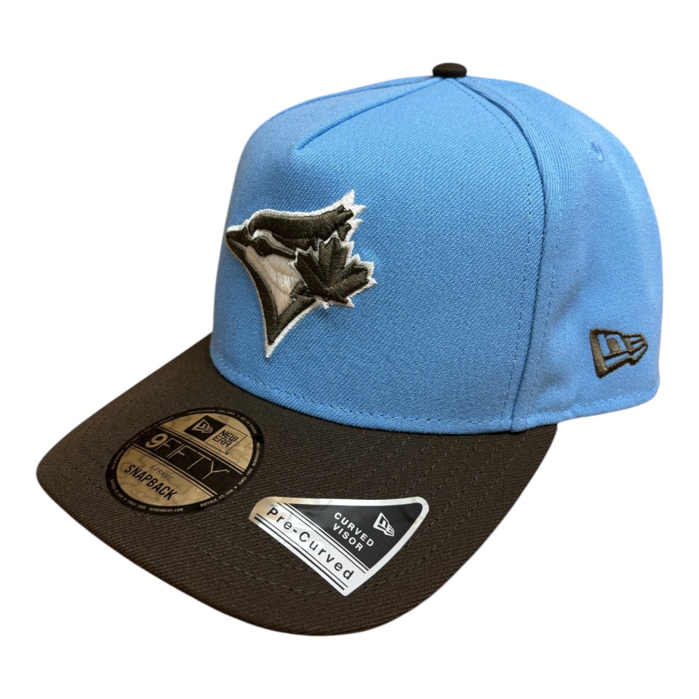 Toronto Blue Jays Sky Blue and Brown 40th Season Patch Gray UV New Era 9FIFTY A-Frame Snapback Hat