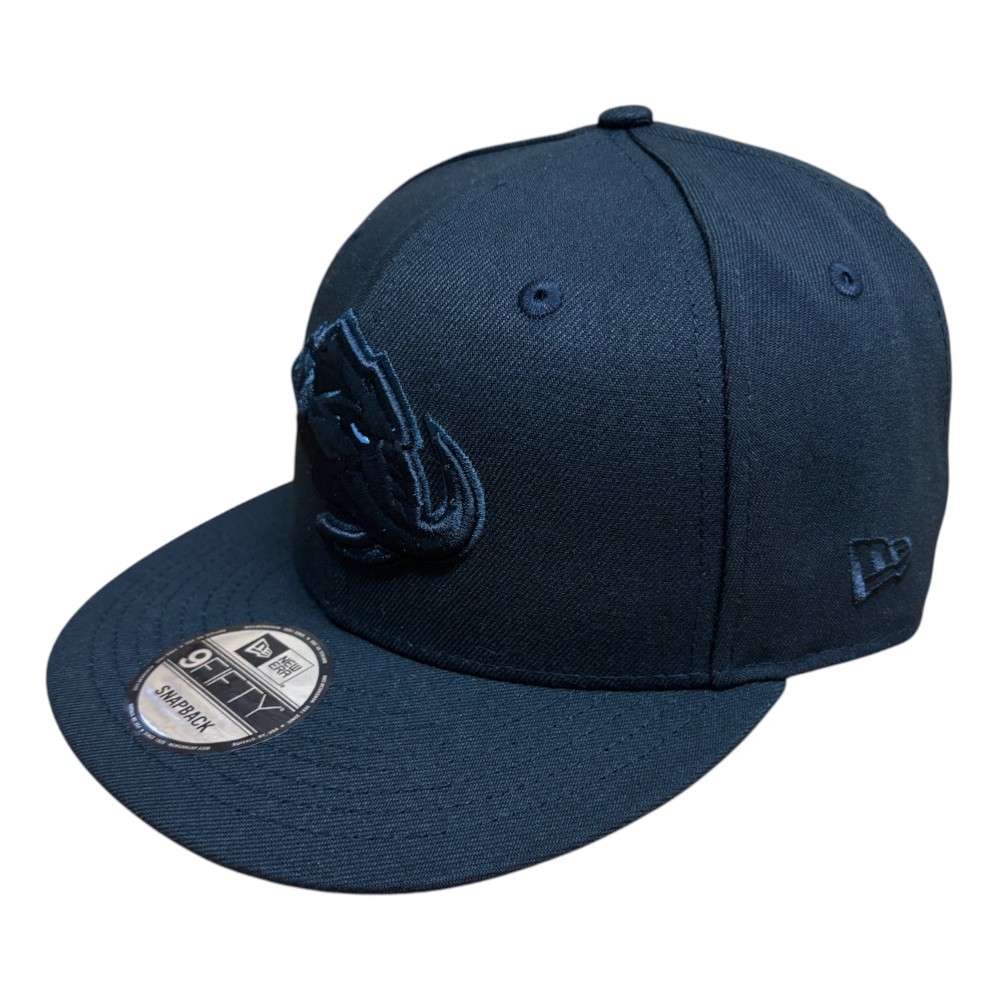 Utah Mammoth All Black with Blue Eye New Era 9FIFTY Snapback Hat