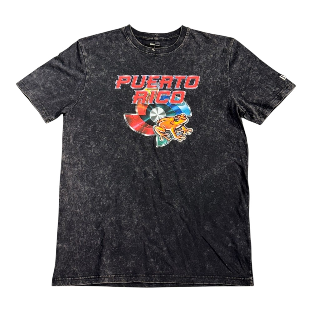Team Puerto Rico Washed Black 2026 World Baseball Classic WBC New Era Graphic T-Shirt