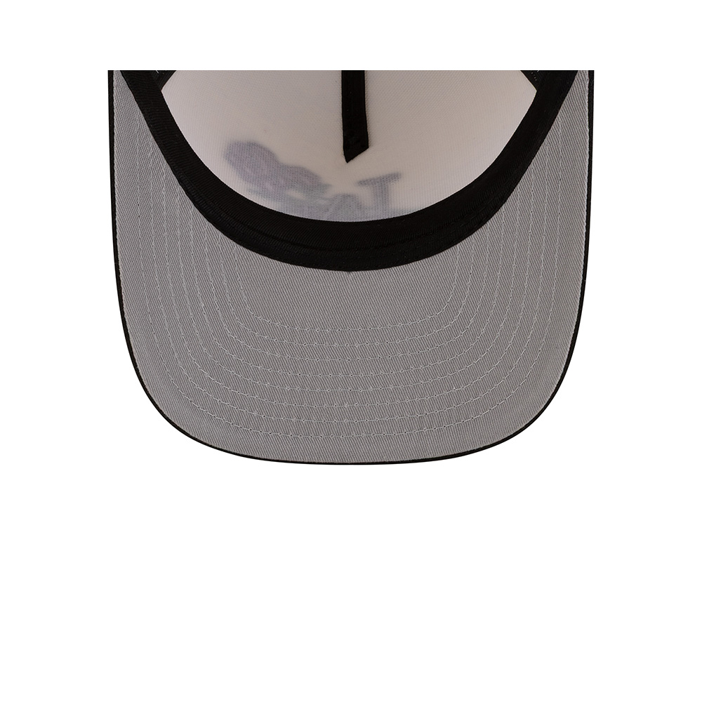 Los Angeles Dodgers Chrome and Black with Rose Logo New Era 9FIFTY A-Frame Snapback Hat