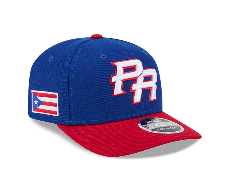 Puerto Rico Royal and Red 2026 World Baseball Classic WBC New Era 9SEVENTY Stretch Snapback Hat