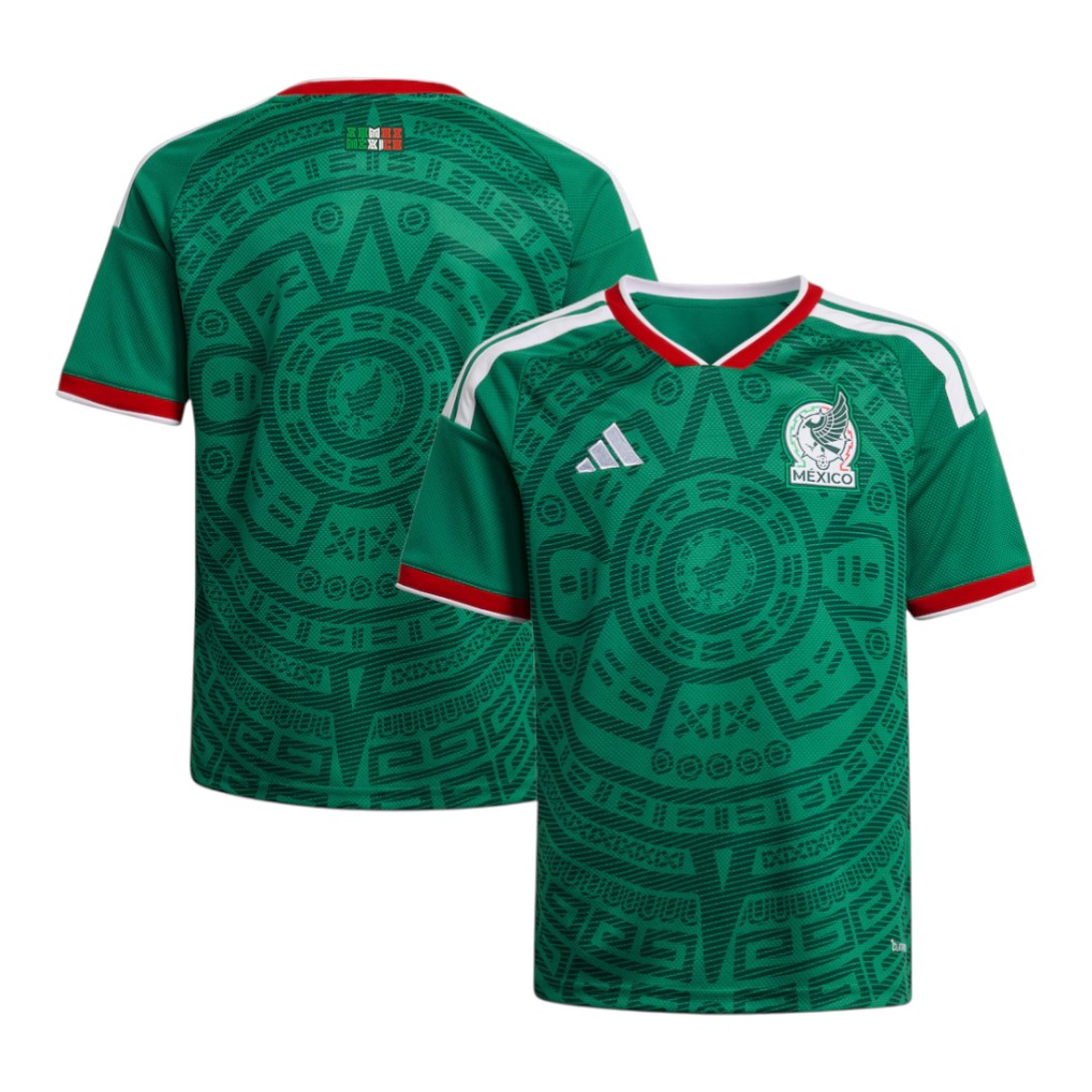 Youth Mexico National Team 2026 FIFA X World Cup Home Green Adidas Jersey