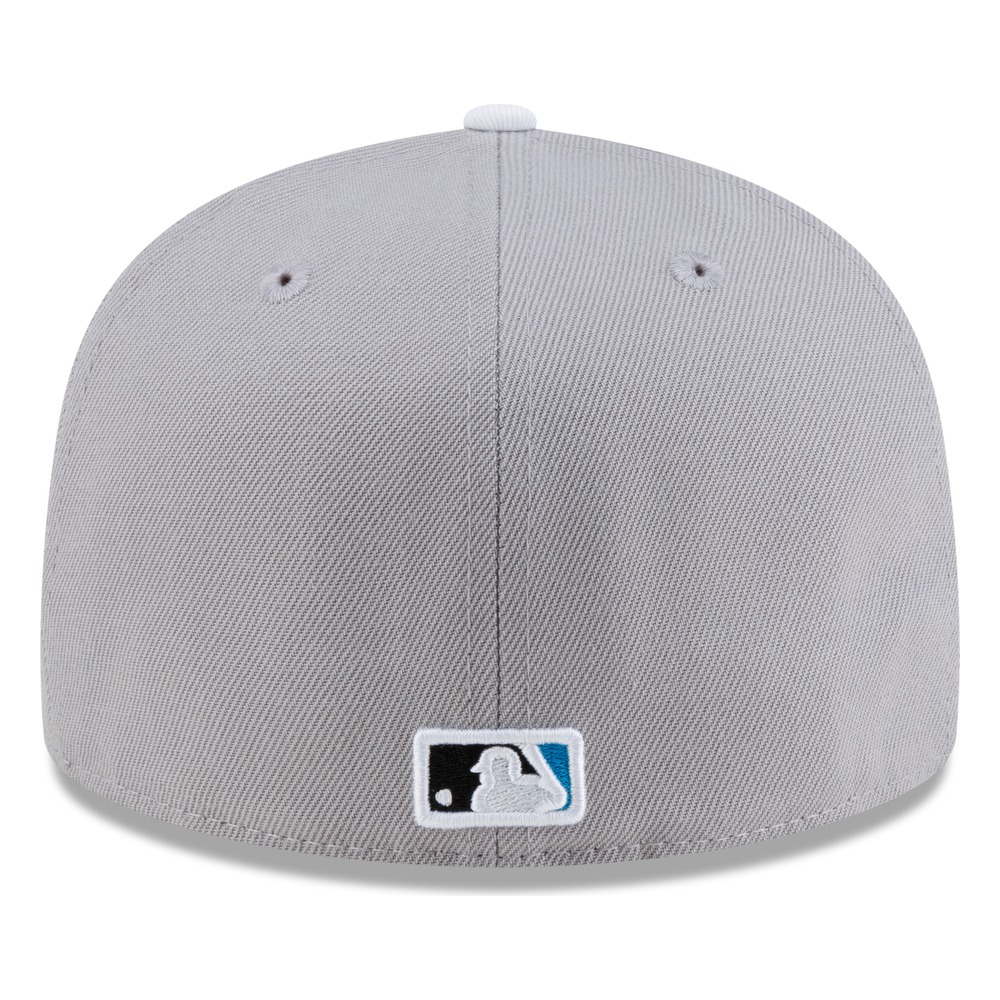 Seattle Mariners Gray Two Tone Circle Compass Logo New Era 59FIFTY Fitted Hat