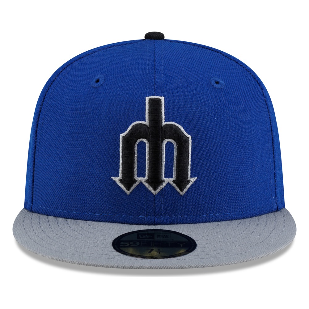 Seattle Mariners Royal Blue and Graphite Trident New Era 59FIFTY Fitted Hat