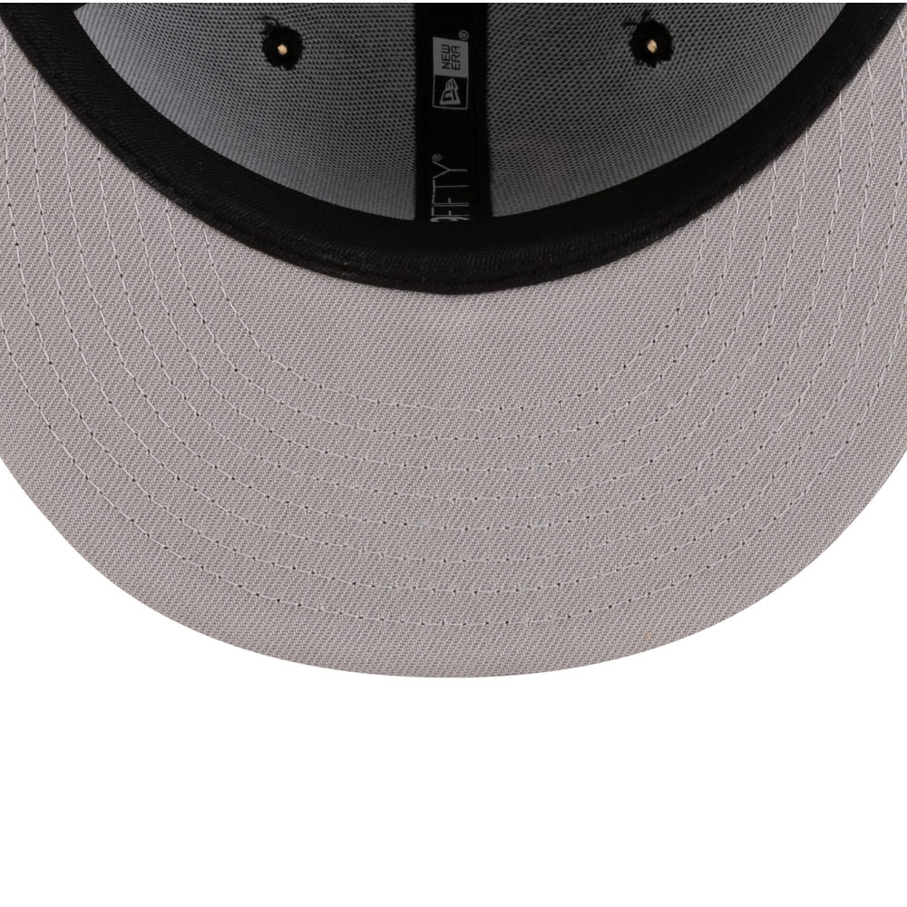 San Diego Padres Black with Gold Logo Gray UV New Era 59FIFTY Fitted Hat