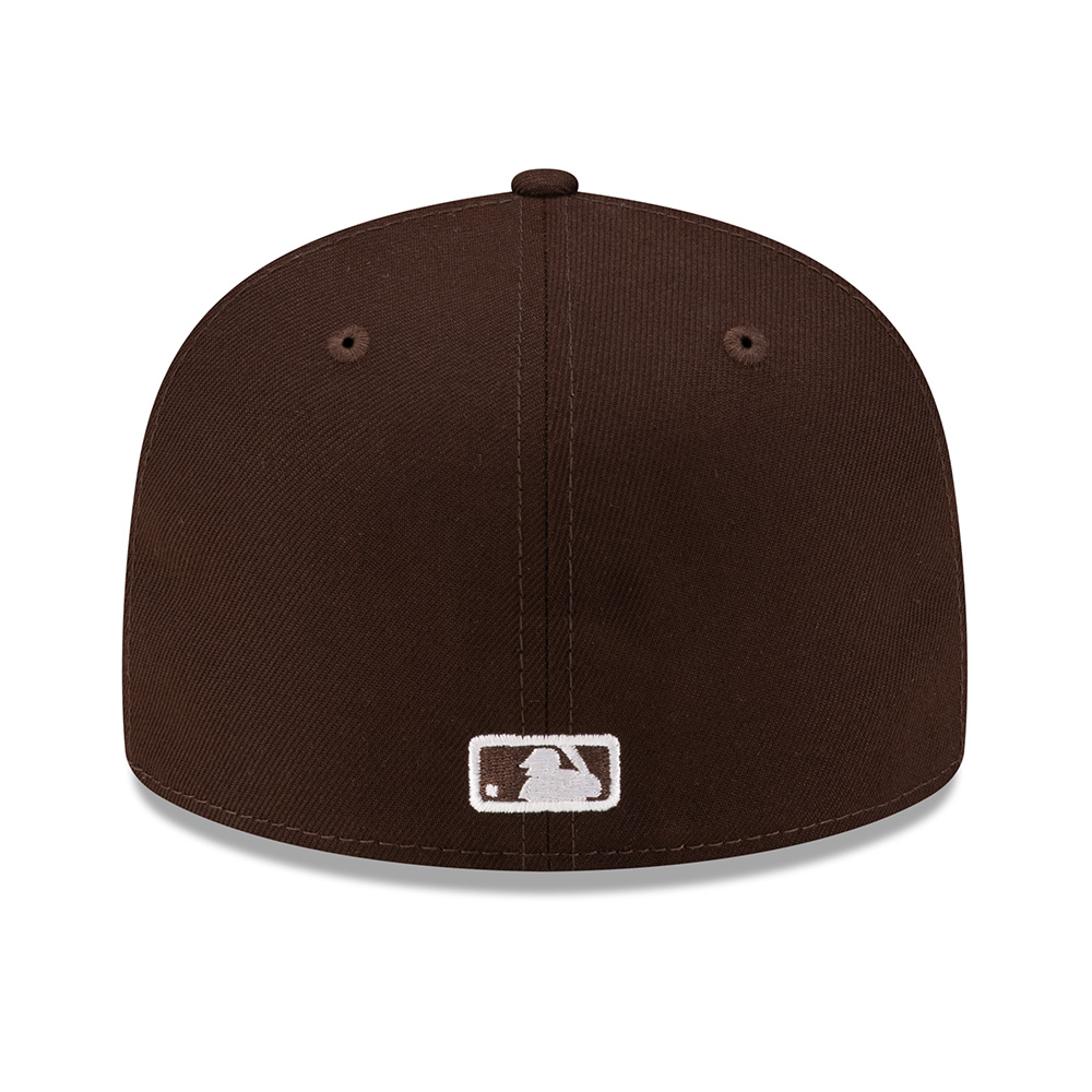 Pittsburgh Pirates Burnt Wood Brown with White Logo Gray UV New Era 59FIFTY Fitted Hat