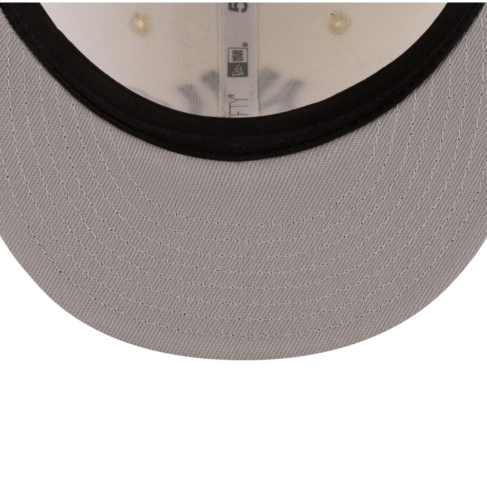 New York Yankees Chrome & Black 2Tone Red Lips Gray UV Era 59FIFTY Fitted Hat