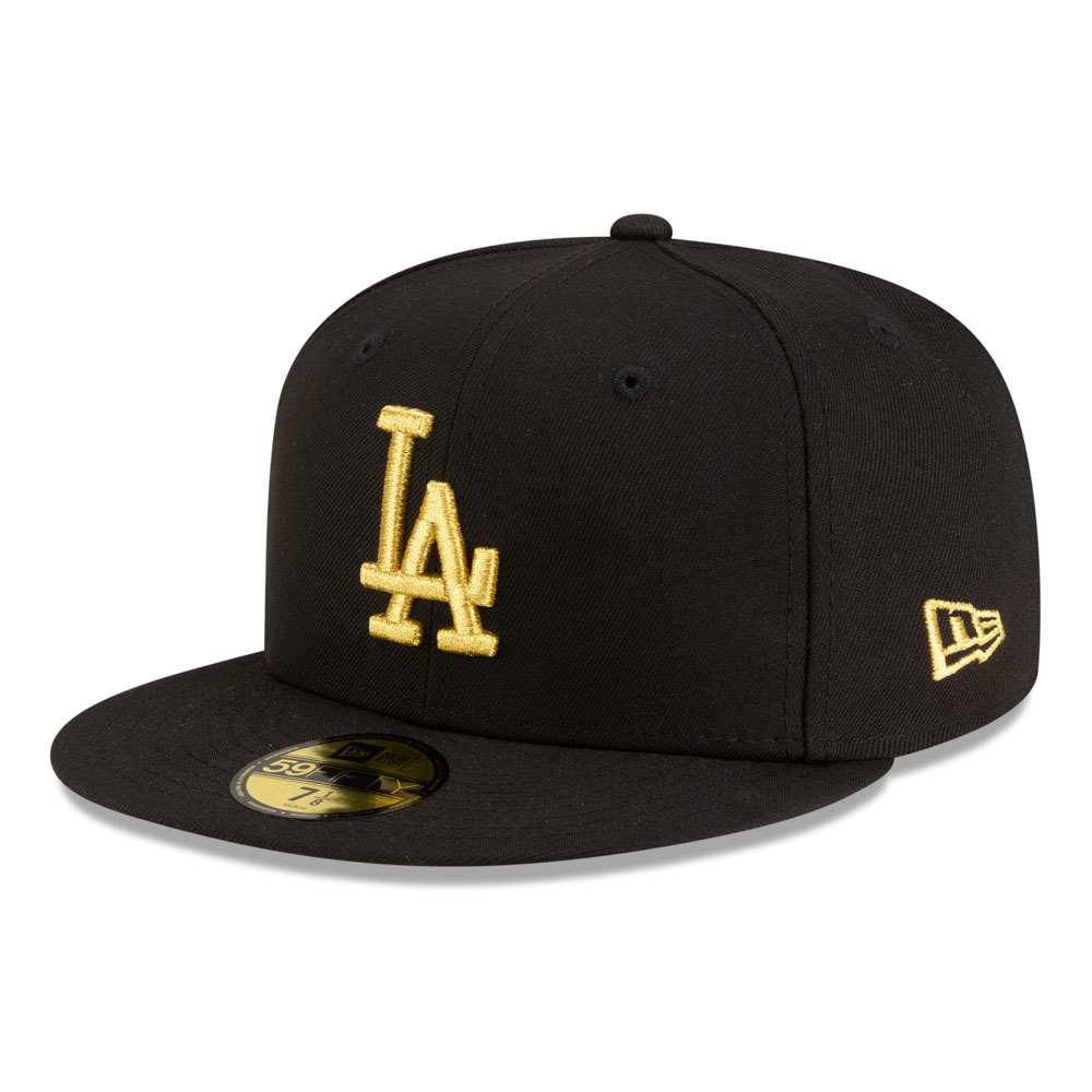 Los Angeles Dodgers Black with Gold Logo Gray UV New Era  display picture 3