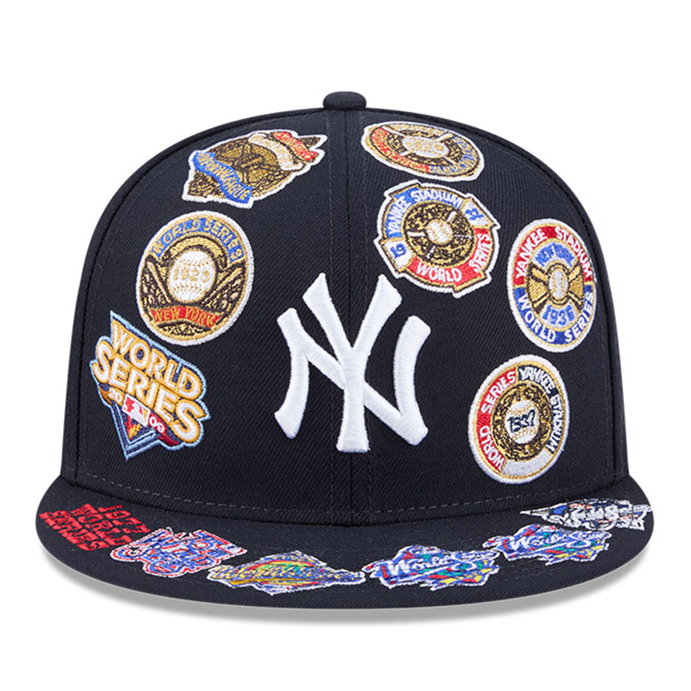 New York Yankees Navy All Over Patches New Era 9FIFTY Snapback Hat