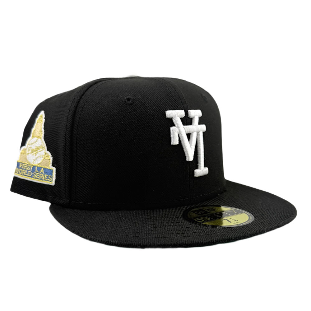 Los Angeles Dodgers Black and White Upside Down First LA World