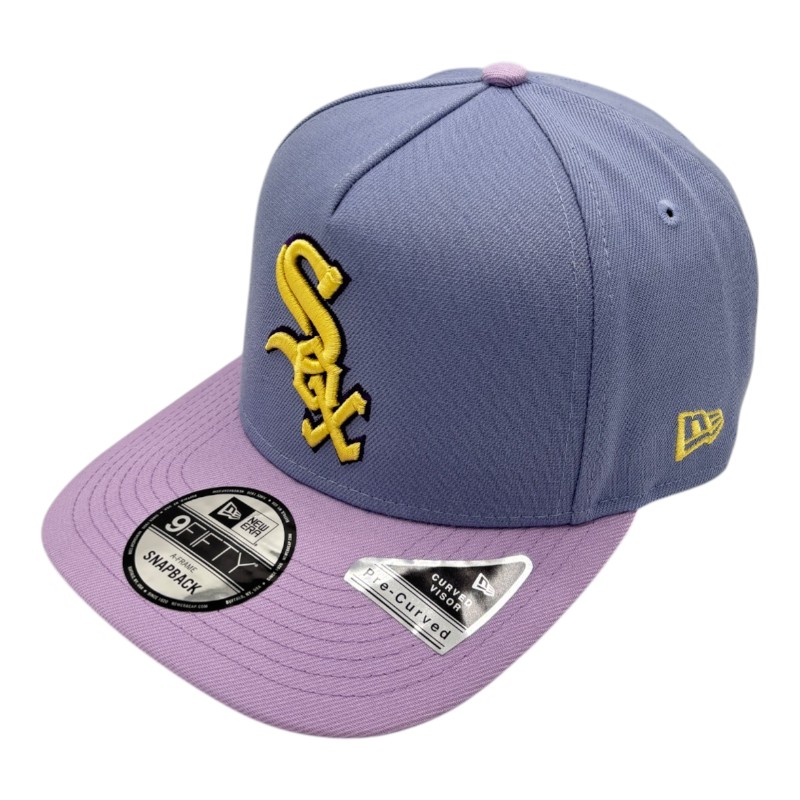 Chicago White Sox Lavender 125th Anniversary Patch New Era 9FIFTY A-Frame Snapback Hat
