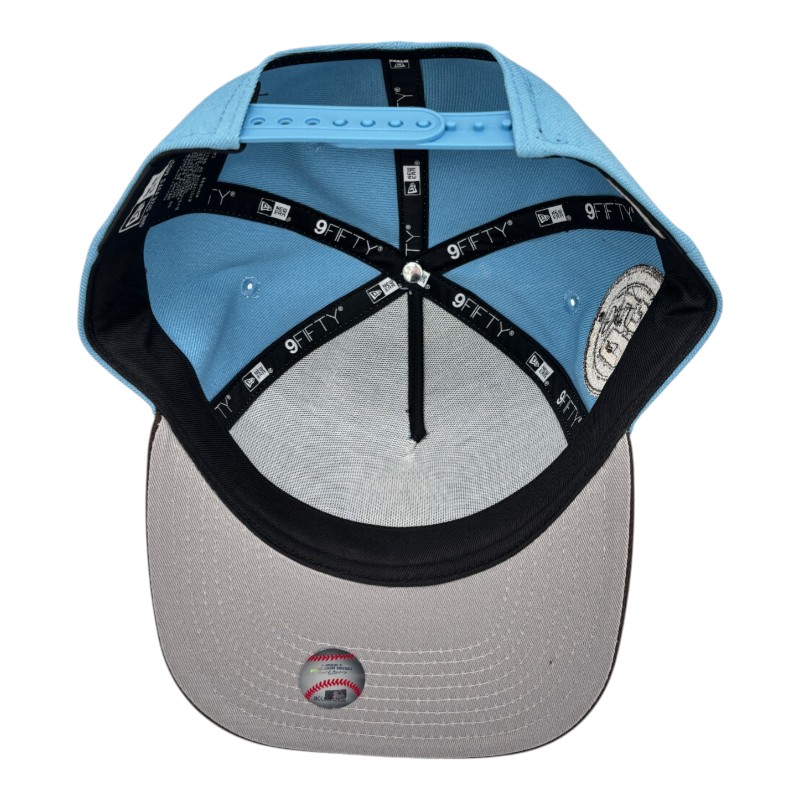 Chicago Cubs Light Blue and Brown New Era 9FIFTY A-Frame Snapback Hat