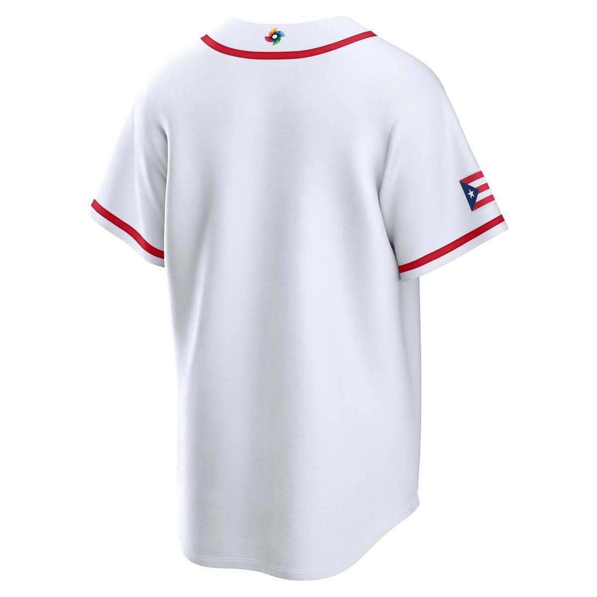 Team Puerto Rico White Blank 2026 World Baseball Classic WBC Nike Home Stadium Jersey