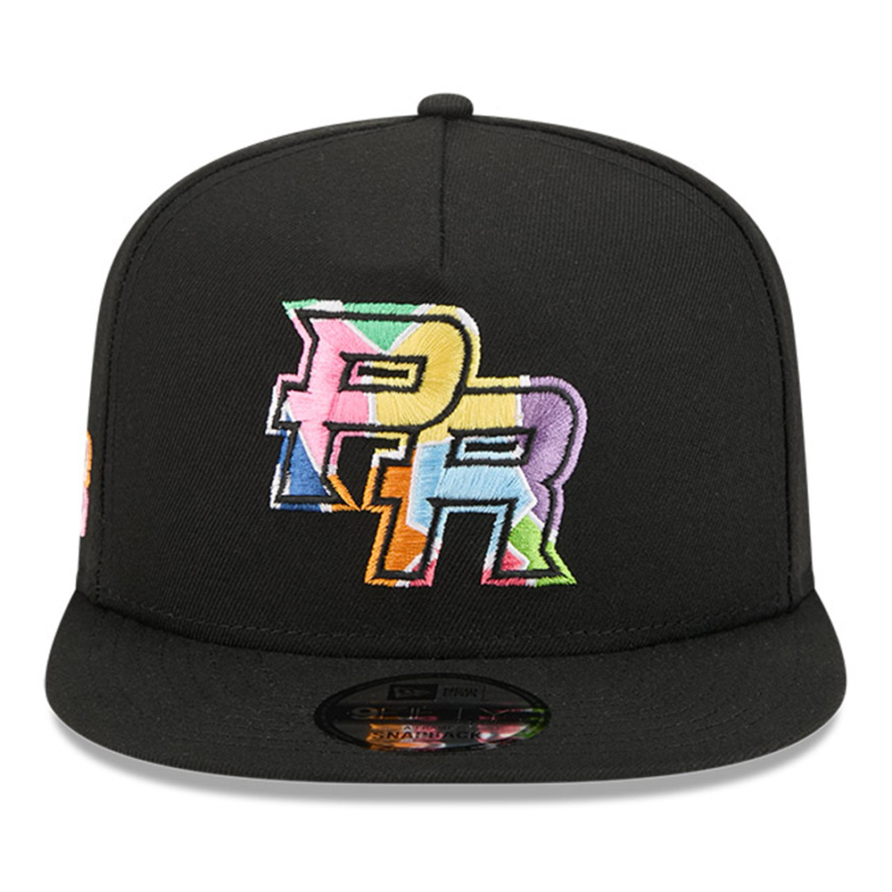 Puerto Rico Black Yaucromatic 2026 World Baseball Classic WBC New Era 9FIFTY A-Frame Snapback Hat