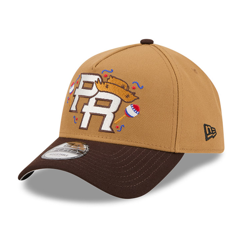 Puerto Rico Light Bronze and Burnt Wood "Salsa" 2026 World Baseball Classic WBC New Era 9FORTY A-Frame Snapback Hat