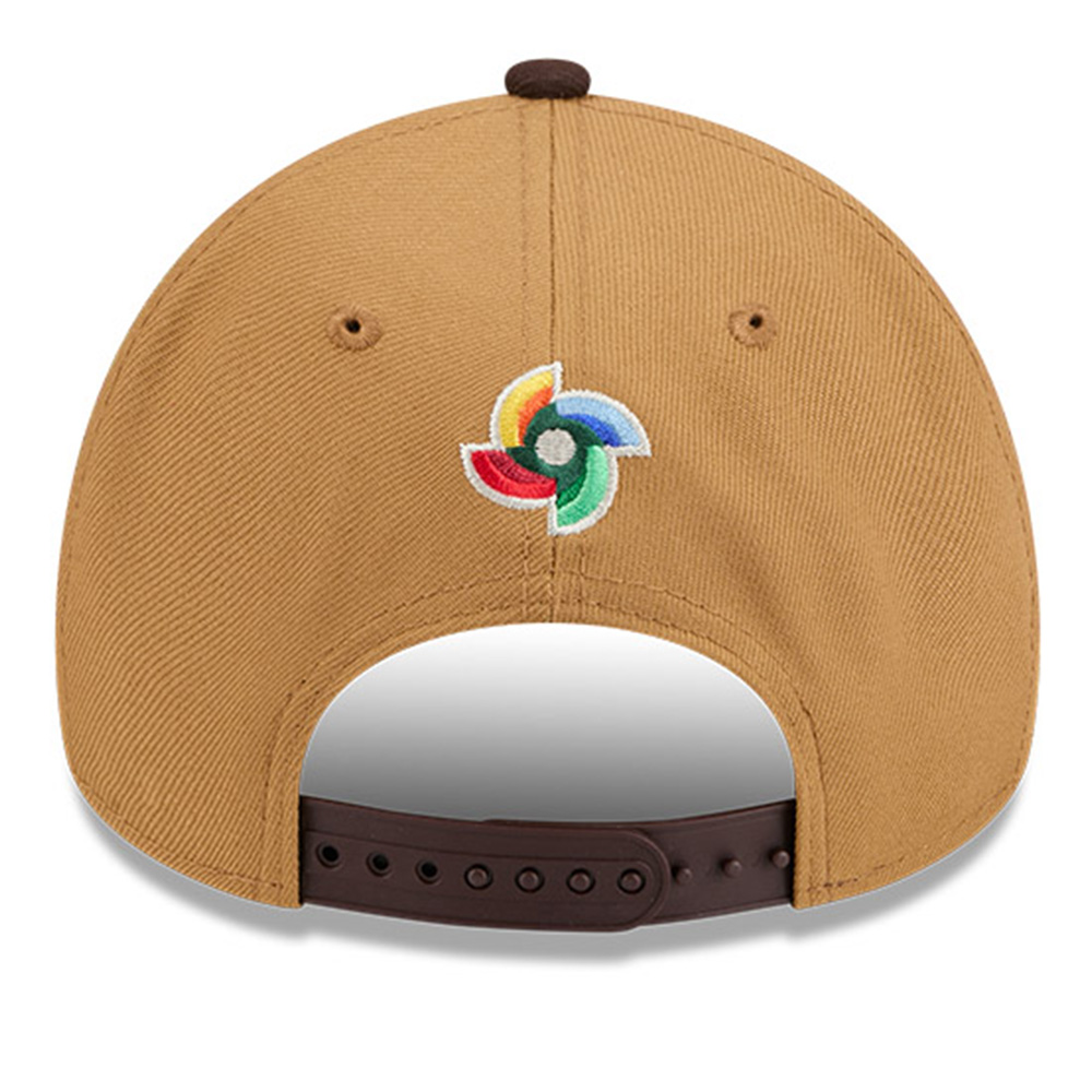 Puerto Rico Light Bronze and Burnt Wood "Salsa" 2026 World Baseball Classic WBC New Era 9FORTY A-Frame Snapback Hat