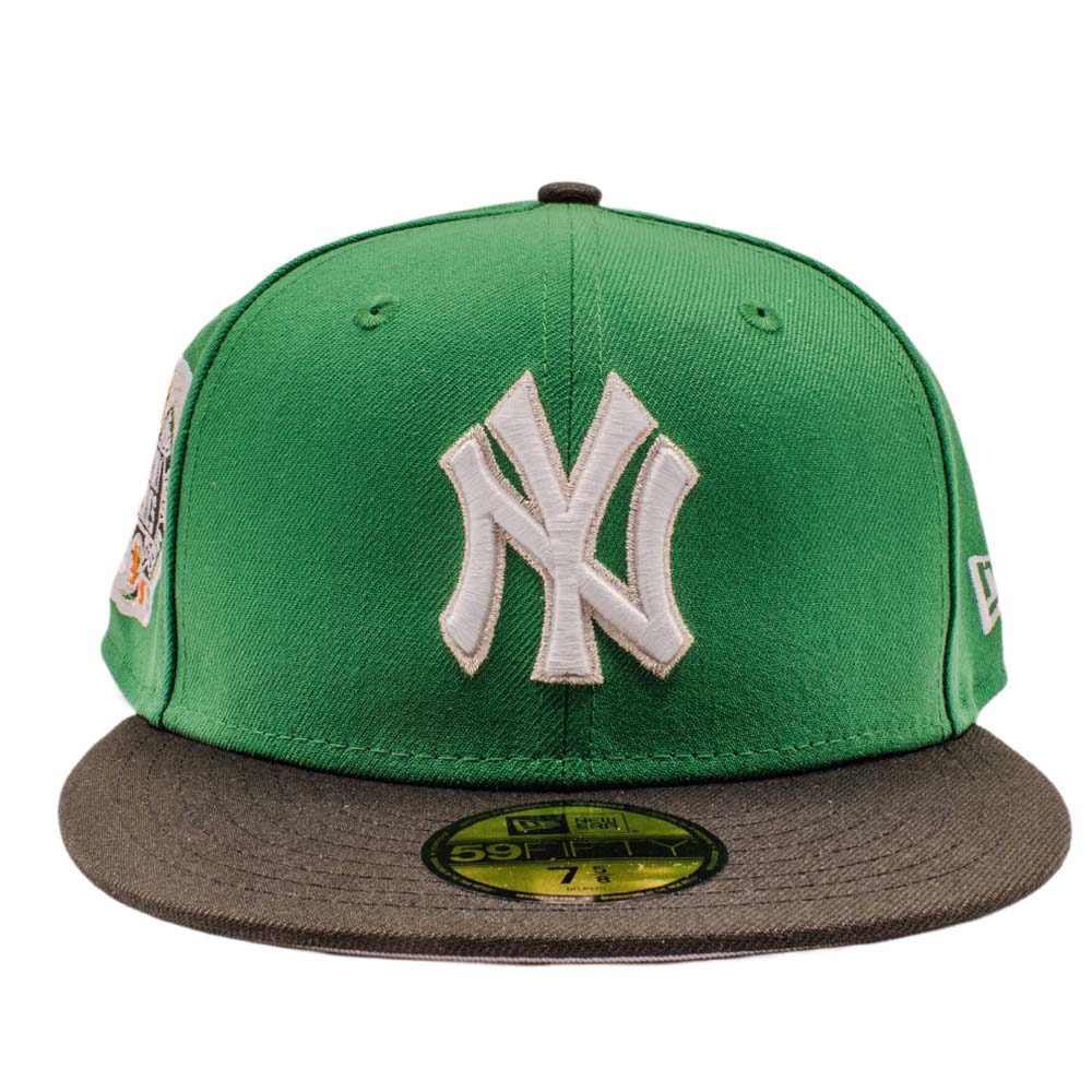 New York Yankees Green and Black Subway Series Patch Grey UV Era 59FIFTY Fitted Hat