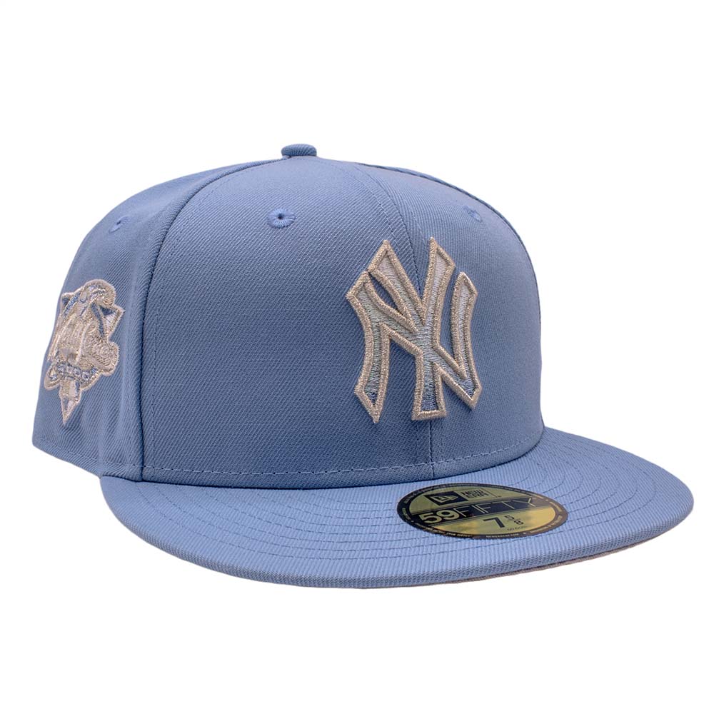 New York Yankees Sky Blue 2000 World Series Patch Grey UV Era 59Fifty Fitted Hat