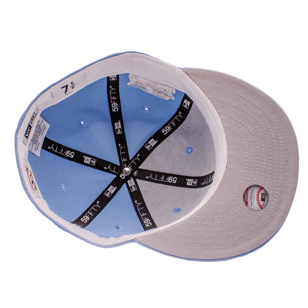 New York Yankees Sky Blue 2000 World Series Patch Grey UV Era 59Fifty Fitted Hat