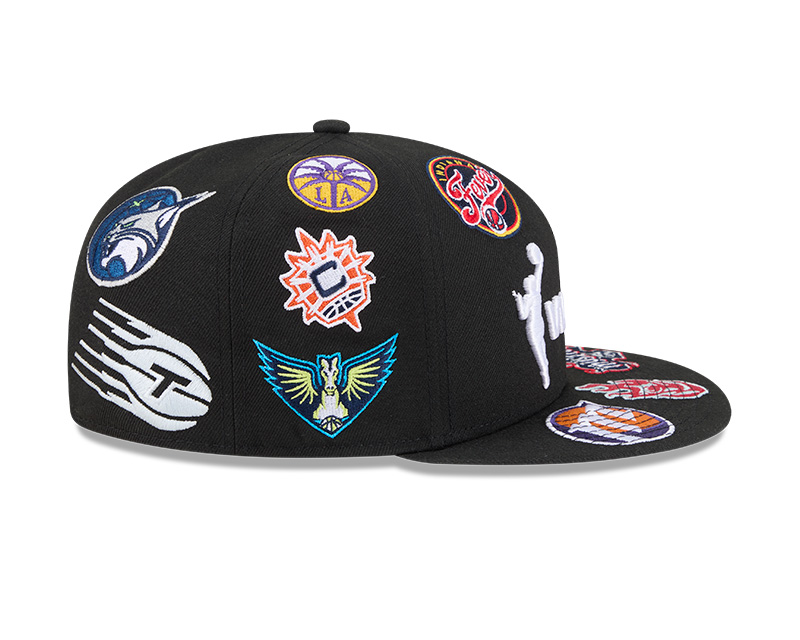 WNBA Black Patches All Over New Era 59FIFTY Fitted Hat