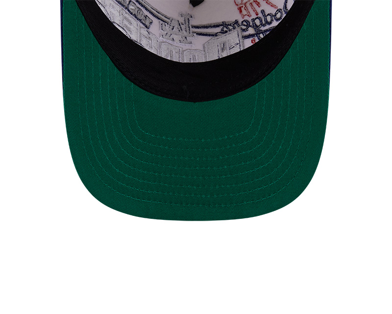 Los Angeles Dodgers Chrome and Royal MLB Classic 9FIFTY A-Frame Snapback Hat