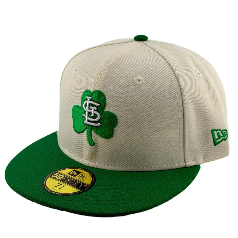 St. Louis Cardinals Chrome and Green 3 Leaf Clover UV New Era 59FIFTY Fitted Hat